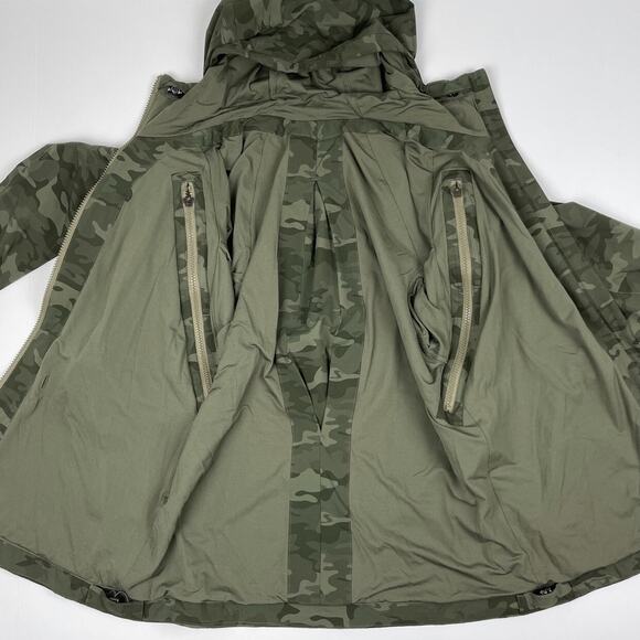 🦄 RARE Lululemon Rise & Shine Jacket II Savasana Camo Fatigue Green 8 - Picture 4 of 7